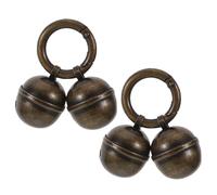 Toddmomy 2 campanellini per piccoli animali: campanellino per cani e gatti per collare con portachiavi - Decorazione con anello da appendere per cuccioli - Accessori fai da te