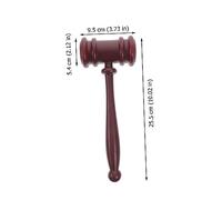Toddmomy 2 Martelletto Giudice Ruolo Martello Asta per Tribunale in Plastica Gavel Sonoro e Resistente per Sviluppo Manuale