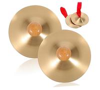 Toddmomy 2 paia Cymbali Dita per Danza Del Ventre Manici Legno Strumento Musicale per Feste e Spettacoli Percussione per Danza Musicali