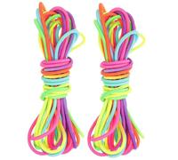 Toddmomy 2 per Saltare Elastica per Colori Vivaci Resistente e Gomma e Portatile e Esercizio all e Palestra