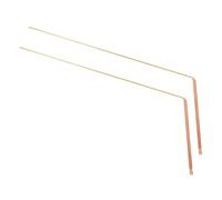 Toddmomy 2 pezzi Bacchette da Rabdomante in Rame Strumenti Precisi per Interpretazione Caccia AI Fantasmi Ricerca Tesori e Acqua Portatili e Leggere per Uso Sul Campo