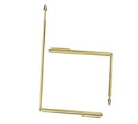 Toddmomy 2 Pezzi Bacchette da Rabdomante Portatili in Acciaio Inossidabile Resistenti e Leggere per Uso Esterno Astine Telescopiche per Interpretazione e Rilevamento Preciso