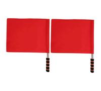 Toddmomy 2 Pezzi Bandiera Di Partenza Sport Arbitro Bandiere Degli Arbitri Di Gara Bandiere Di Segnalazione Per La Competizione Bandiere Arbitrali Manico in Spugna Rosso