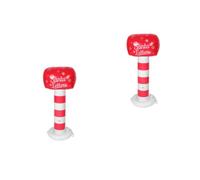 Toddmomy 2 Pezzi Buzón Natalizio Gonfiabile da Esterno, 42 Pollici, Pvc, | Facile da Montare, Resistente alle Intemperie, per Aree Verdi e Ingressi, Decorazione per Natale e Inverno