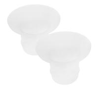 Toddmomy 2 Pezzi convertitore per tiralatte dimensione della flangia inserti per tiralatte inserti della pompa inserto flangia per salice inserti flangiati Gel di silice Trasparente