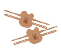 Toddmomy 2 Pezzi Copertura Serratura Porta Silenziosa, Copertura Fermaporta in Silicone Color Caffè, Orsetto Cartone, per Scuole e Biblioteche, per Persone con Sonno Leggero