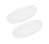 Toddmomy 2 pezzi Copertura Trasparente per Plafoniera da Cucina Paralume Rotondo in Plastica con Chiusura Torsione Facile da Installare Resistente al Grasso per Balcone Bagno e Sala da