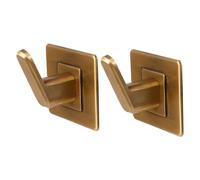 Toddmomy 2 Pezzi Ganci Design Spaziale Base Resistenti Quadrata Arco e Adesivi senza Foratura in Alluminio Facili da Installare per Bagno su Pareti