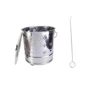 Toddmomy 2 Pezzi Inceneritore in Acciaio Inossidabile Bruciore Barili Inceneritore Da Giardino Bidone Da Giardino Casa Bruciare Bidone Del Bruciatore Da Giardino Argento