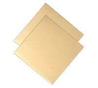 Toddmomy 2 Pezzi Lastra di Ottone Quadrata per Gioielli Diy, Foglio di Ottone Multipurpose Portatile per Lavorazioni Artigianali e Pratiche di Metalworking