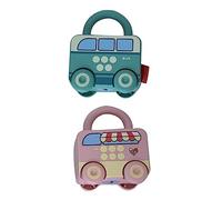 Toddmomy 2 Pezzi macchinina chiave macchina giocattolo chiave giocattolo per auto giocattolo per auto dei cartoni animati macchinine dei cartoni animati Piccole macchine giocattolo plastica