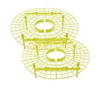 Toddmomy 2 Pezzi per Struttura per Piante da Balcone Rack per delle per Piante Rampicanti Colore Giallo