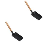 Toddmomy 2 Pezzi Piccola pala di legno pala da per cenere pala di utilità spatola per pala del pala per il giardinaggio vanga da giardino pala a mano ferro da stiro