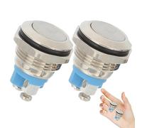 Toddmomy 2 pezzi Pulsanti Esterno in Rame Nichelato da Kit Sostituzione Facile da Installare con Fissaggi Pulsanti Porta Resistenti e Riutilizzabili per Suoneria Wired