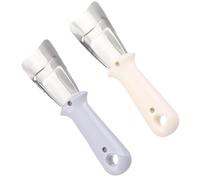 Toddmomy 2 Pezzi Raschia Ghiaccio per Frigorifero Utensile Pratico per Pulizia Congelatore Inossidabile per e Beige e Grigio