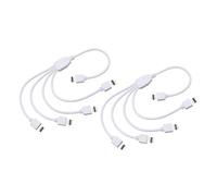 Toddmomy 2 pezzi Splitter LED Pin Connettori per Strisce RGB Kit con Spine Maschio Pin Fili Divisori per Collegamento Semplice Saldature Resistenti a Temperature Elevate per Illuminazione