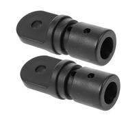 Toddmomy 2 Pezzi Tappo Antiscivolo per Barca Tappo Occhiello per Barca Marina Sostituzione Fine Occhio del Cuscinetto Superiore della Barca Tappo Terminale per Yacht Black Plastica di Nylon