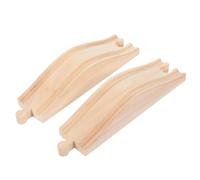 Toddmomy 2 Piste per Treni Legno Accessori per Giocattoli Educativi Slope Track Stabile e Sicuro per Sviluppare Creatività e Nei