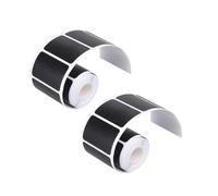 Toddmomy 2 Rotoli Etichette Adesive Nere per Cucina in Pvc per Barattoli e Bottiglie, Impermeabili e Riutilizzabili, come Memo per Organizzare e Decorare