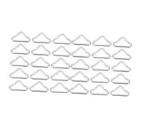 Toddmomy 2 Set Anelli Triangolari Acciaio per Trampolini E Bungee Bed Connettori Resistenti per Reti E Cinture Accessori Pratici E Leggeri per Uso Esterno E Riparazioni 40 Pezzi*2