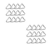 Toddmomy 2 Set Anelli Triangolari Per Rete Trampolino Fibbie Resistenti E Anticrack Per Rete Elastico Fitness Outdoor 20 Pezzi*2