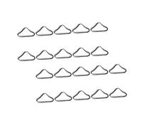 Toddmomy 2 Set Anelli Triangolari Zincato per Rete Trampolino Resistente alla E agli Agenti Atmosferici Componenti per Superfici di Salto Trampolino 40 Pezzi*2