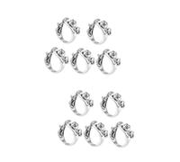 Toddmomy 2 Set Anello All'uncinetto Ad Anello Lavorare A Maglia Anelli Ad All'uncinetto Regolabile Ad Lavorato A Maglia o A ia Metallo 5 Pezzi*2