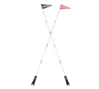 Toddmomy 2 Set di bandierine per Bicicletta con Asta per la Sicurezza - Bandierina Posteriore Impermeabile per Bicicletta con Striscia Riflettente - Bandierina di Segnalazione per per la visibilità