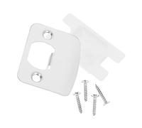Toddmomy 2 set Kit Piastre Rinforzo Serratura in Metallo per Porta in Legno con Elementi di Fissaggio Guide per Installazione Chiavistello Accessori Blocca Porta Resistente e Facile da