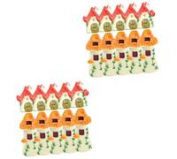 Toddmomy 2 Set Miniature House Figurines Per Decorazioni E Terrari Per Scene Micro E Vasi Accessorio Vividamente Dettagliato 10 Pezzi*2