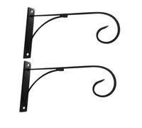 Toddmomy 2 Set Supporti da Parete in per Piante Staffe Resistenti per Appendere Cesti di Lanterna e Campanelli del Vento Design per ed Esterno