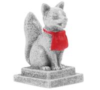 Toddmomy 2 statuette di volpe Inari: decorazione giapponese santuario volpe figura per il santuario di casa zen accessori da giardino bonsai decorazione giapponese