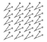 Toddmomy 20 Campanelli da Pesca con Clip a Coccodrillo 16mm, Allarme Audio per Abboccata, Accessori Resistenti alle Intemperie per Pesca in Lago, Fiume e Mare, Set da 20 Pezzi