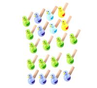 Toddmomy 20 Fischietti Divertenti Legno per Fischietti Forma Musicale per Sviluppare La Creatività per La Nei Colore Casuale Colore Casuale