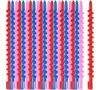 Toddmomy 20 Pezzi Bigodini Spirali per Arricciare i Capelli in Plastica Rulli per Capelli Mossi senza Calore Stabili e Resistenti Colore Casuale