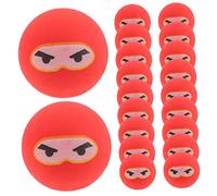 Toddmomy 20 Pezzi Giocattolo Palla rimbalza Giocattoli per sfusi rimbalzanti Ninja Palline di Carnevale Palline rimbalzanti per Gomma da Cancellare