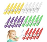 Toddmomy 20pezzi Kazoo Set Da Plastica Colorata Per Ragazzo Ragazza Strumenti Musicali Per Feste Scuola e Gioco Creativo Sicuri e Leggeri Per Insegnare Musica Ai Principianti