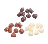 Toddmomy 24pezzi Di Cioccolato Modelli Di Cibo Realistici Per Esposizione Di Dessert e Visual Merchandising Cibo in Pvc Per Decorazioni e Di Fotografia