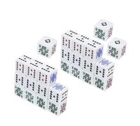 Toddmomy 25 Pezzi Dadi da Poker in Acrilico Resistente Facce Standard per Giochi da Tavolo Carte e Feste Accessori da Gioco