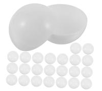 Toddmomy 25 pezzi Palline Lotteria Apribili Bianche per Giochi Festa e Attività Raffle Palline Piccole in Leggera per Caramelle e Sorprese Decorazioni Carnival e Natale