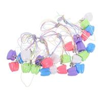 Toddmomy 25 Pezzi Scatole Porta Denti da Latte in Plastica Sicura Organizer Colorati per Denti Persi con Collana Custodia Ricordo Regalo Compleanno e Feste