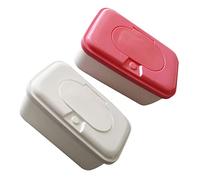 Toddmomy 2Pcs Baby Wipe Dispenser Baby Sposi Caso Caso Baby Pulisci Porta Tenere Il Pannolino Salviettine Fresche Non- Slip Easy Apiente Chiudi Chiudi Contenitore Colore Casuale