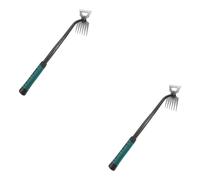 Toddmomy 2pezzi Attrezzo da Giardinaggio Ergonomico Acciaio per Estirpare Erbacce Sarchiatore Manuale per Giardini e Orti Strumento Pratico per Rimuovere Erbacce e Allentare Terreno