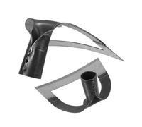 Toddmomy 2pezzi Cava per Giardinaggio Attrezzo Agricolo in Acciaio Inossidabile da Giardino per Diserbo Preparazione del Terreno e Bonifica Design Ergonomico per Uso Pesante