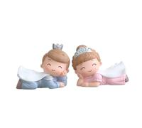 Toddmomy 2pezzi Decorazione Per Torte Resina Da Figurine Principi e Principesse Per Compleanni e Cerimonie Ornamentazione Leggera e Pratica Per Torte e Tavoli