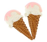 Toddmomy 2pezzi Ice Display Models Realistic Fake Desserts for Home Decoration for Birthdays and Parties Lifelike Props and Visual Merchandising