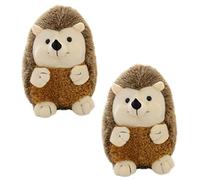 Toddmomy 2pezzi Plush Hedgehog Doll Adorable Hedgehog Stuffed Toys for Kids Home Decor Holiday Soft Cuddly Plushies