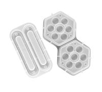 Toddmomy 2pezzi Stampi in Silicone Per Scatole Di Dadi Esagonali Per Colata Di Resina Fai Da Te Per Realizzare Dadi Per Giochi Da Tavolo e Arredamento Per Casa