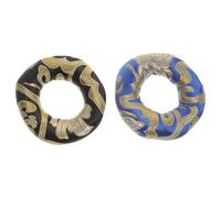 Toddmomy 2pezzi Tappetini Eleganti per Ciotole Vibrazionali Buddiste Cuscini in Cotone per Meditazione Accessori Buddhismo Colori Casuali Colore Casuale