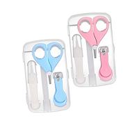 Toddmomy 2sets Manicure Per Ragazzo Ragazza Ragazza Kit Tagliaunghie Forbice Pinzetta e Custodia Utensili Piccoli Per Tagliare Unghie Facilmente e Sicurezza Per Cura Piedi e Mani Del Ragazz